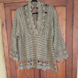 Crochet Knit Cardigan